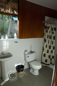 3 piece bathroom at Heath River Wildlife Center
