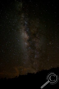 Milky Way Galaxy over the jungles of Costa Rica