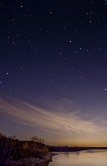 Stars over Guelph Lake - Geminids 2012