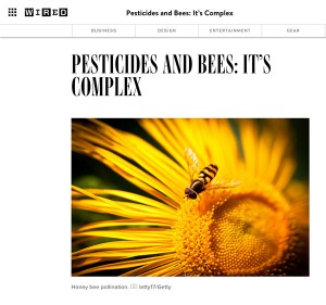 Perhaps Wired's editors were on to something here. If it looks like a bee, and carries pollen like a bee, then...